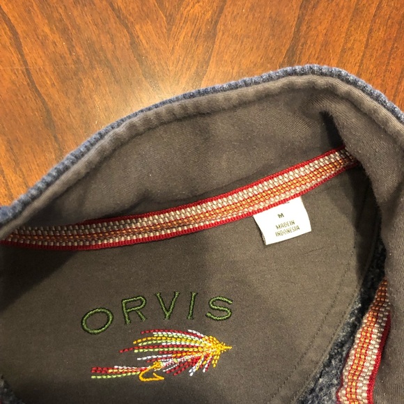 Orvis Navy Blue Men’s Pullover Sweater - Size M - Picture 5 of 6